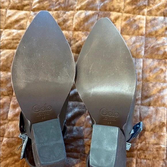 Stylish Brown Leather Mules - Picture 6 of 6